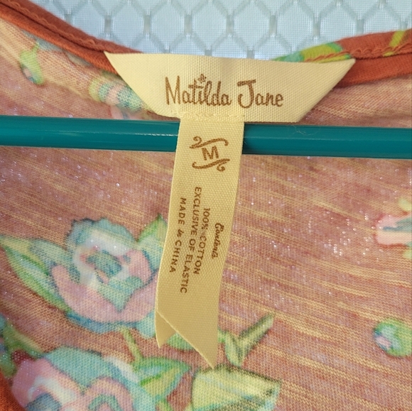 Matilda Jane Looks to Frill Dress Brilliant Daydream Ruffle Floral Sz M - Picture 4 of 5